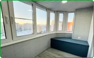 Дизайнерская отделка балкона